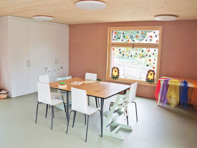 Essensbereich in der neuen Kita. Foto: Stiftung 3FO (FK)